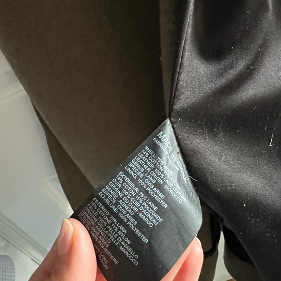 Club Monaco Collection Wool/Leather Coat - Picture 4 of 7